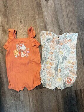 Set of 2 Ariel Rompers 6/9